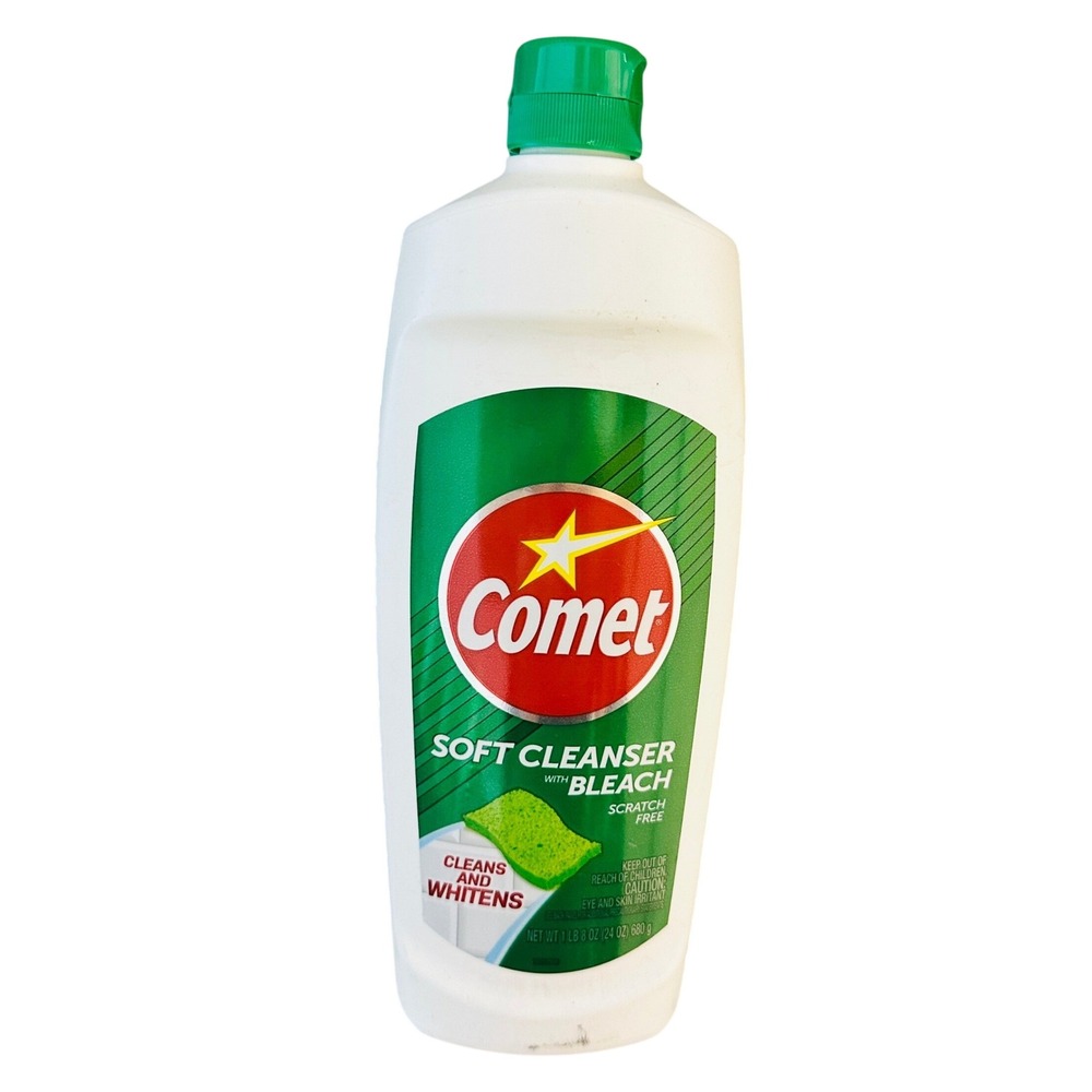 Comet Soft Cleanser with Bleach Scratch Free Liquid Cream 24 oz Bottle